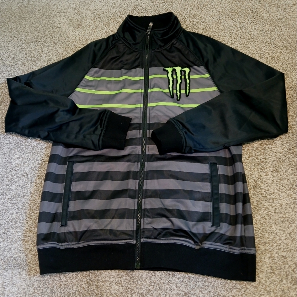 Monster Energy Full Zip Track Jacket Men's Size Medium